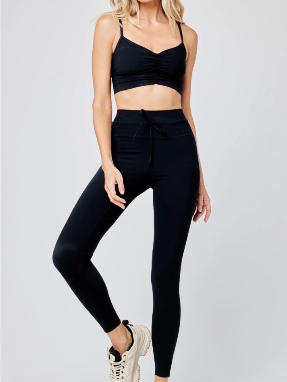 SET L Space Black Leggings - Turner Leggings XS Soren bra S - Discontinued Color